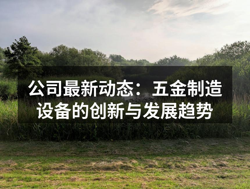 公司新五金设备展示